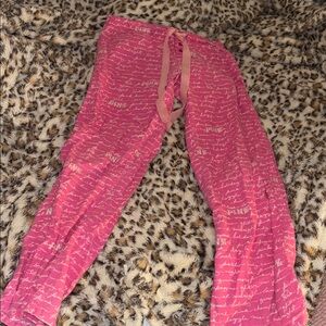 Y2K 2007 PINK Pajama Pants